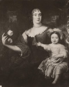Double portrait de Maria van Berckel (1631-1796) et de sa fille - After Jan de Baen