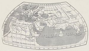 Carte du Monde, selon Ptolémée, 1923