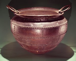 Chaudron, de Castlederg, comté de Tyrone, âge du bronze tardif, 700-600 av. J.-C.