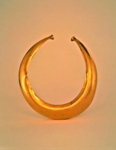 Collier, Mooghaun North, comté de Clare, âge du bronze tardif, 800-700 av. J.-C. (or)