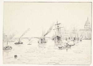 Vue sur la Seine (?)