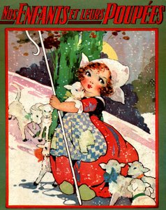 Une petite bergère, c.1920 (illustration) - Agnes Richardson