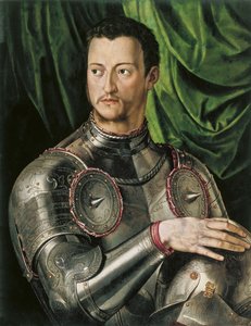 Portrait du Grand-Duc de Toscane Cosimo I de Medici, 1519-1574, en armure