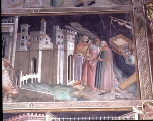 La Légende de la Ceinture Sacrée, détail de la Vie de la Vierge de la Cappella della Sacra Cintola