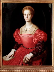 Portrait de Lucrezia Panciatichi, épouse de Bartolomeo Panciatichi (huile sur toile)