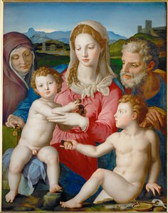 La Sainte Famille avec Sainte Anne et Jean Baptiste ...