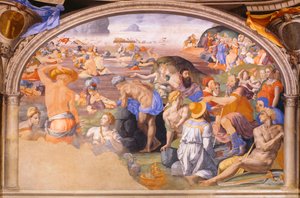 La traversée de la mer Rouge, par Agnolo Bronzino (1503-1572) 1540-1545 - Agnolo Bronzino