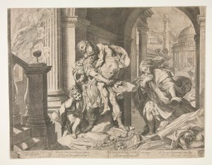 Énée et sa famille fuyant Troie
