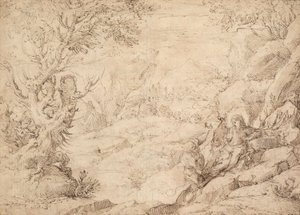 Paysage avec La Tentation du Christ
