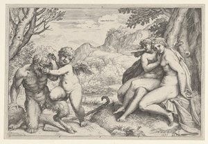 Omnia Vincit Amor - Agostino Carracci
