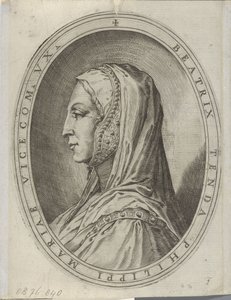 Portrait de Beatrice di Tenda - Agostino Carracci