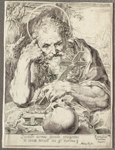 Saint Jérôme - Agostino Carracci