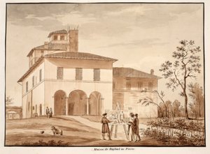 La maison de Raphaël sur le Pincio, 1833 - Agostino Tofanelli