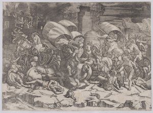 Bataille avec un coutelas