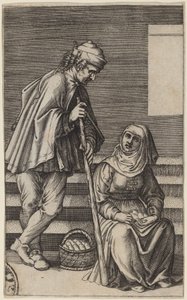 Paysanne et Femme aux Œufs - Agostino dei Musi after Raphael