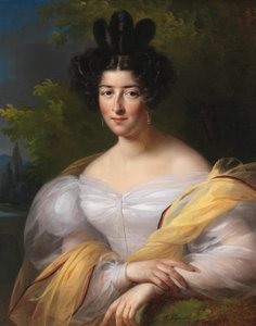 Une dame en robe blanche - Aimée Brune Pagès