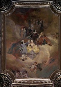La Danse à travers les âges du plafond de la salle de bal - Aimé Nicolas Morot
