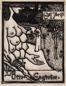 Ex-libris du Dr Otto Engström - Akseli Gallen-Kallela