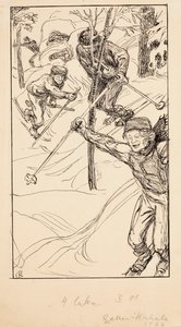 Les frères au ski - Akseli Gallen-Kallela