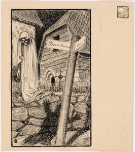 Le fantôme du cimetière - Akseli Gallen-Kallela