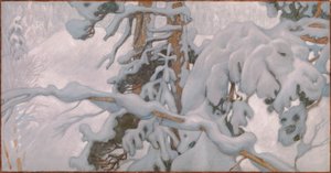 Hiver, étude pour les fresques du mausolée Jusélius - Akseli Gallen-Kallela