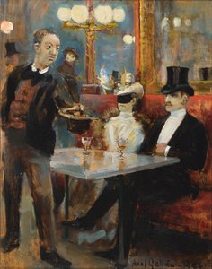 Dans un café à Paris
