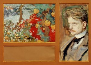 En Saga - Paysage fantastique avec portrait de Jean Sibelius