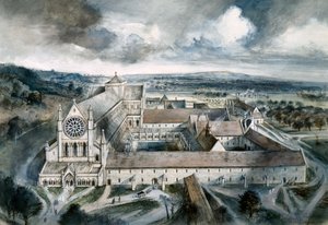Abbaye de Byland, 1539, vers les années 1960 - Alan Ernest Sorrell