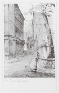 Ruelles de Londres : Love Lane, Aldermanbury (lithographie) - Alan Stapleton