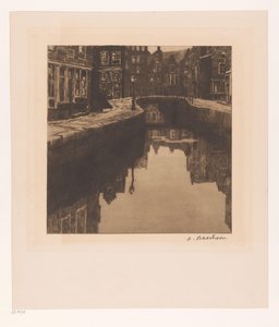Vue de la Krom Boomssloot à Amsterdam