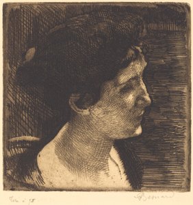 Femme en profil complet (Grand profil de femme) - Albert Besnard