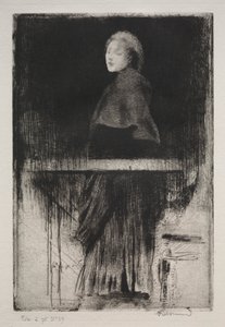 Femme avec une cape - Albert Besnard