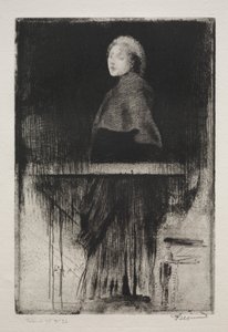 Femme avec une cape - Albert Besnard