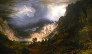 Une tempête dans les Rocheuses, le mont Rosalie - Albert Bierstadt