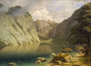 Un paysage occidental - Albert Bierstadt