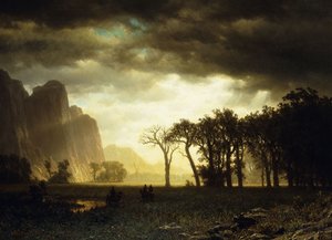 Tempête passagère à Yosemite, 1865