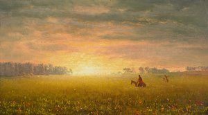 Coucher de soleil sur les prairies, vers 1861