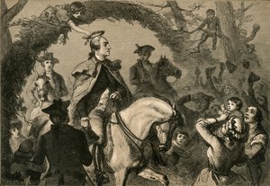 Angelica Peale couronnant Washington, 1877