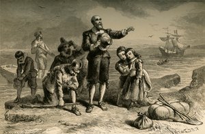 Débarquement des Pèlerins, 1877 - Albert Bobbett