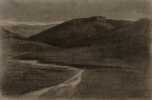 Paysage algérien - Albert Charles Lebourg