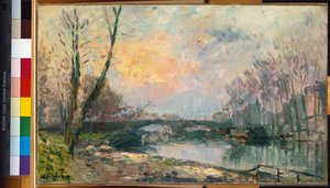 Vue de la Seine, Paris - Albert Charles Lebourg