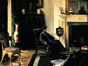Dame dans un intérieur - Albert Chevallier Tayler