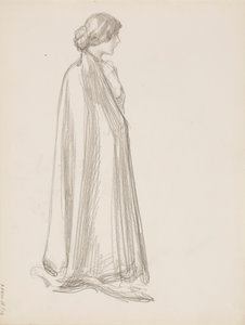 Femme en cape - Albert Edelfelt