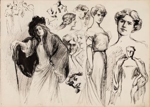 Figures féminines - Albert Edelfelt