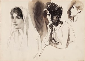 Figures féminines - Albert Edelfelt