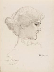 Mme Flore Deschamps - Albert Edelfelt