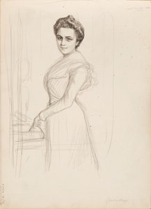Camille Vallery-Radot, esquisse de portrait - Albert Edelfelt
