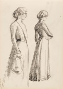 Deux personnages féminins - Albert Edelfelt