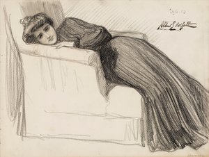Femme au repos - Albert Edelfelt