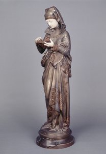 Le Lecteur (sculpture en ivoire et bronze)